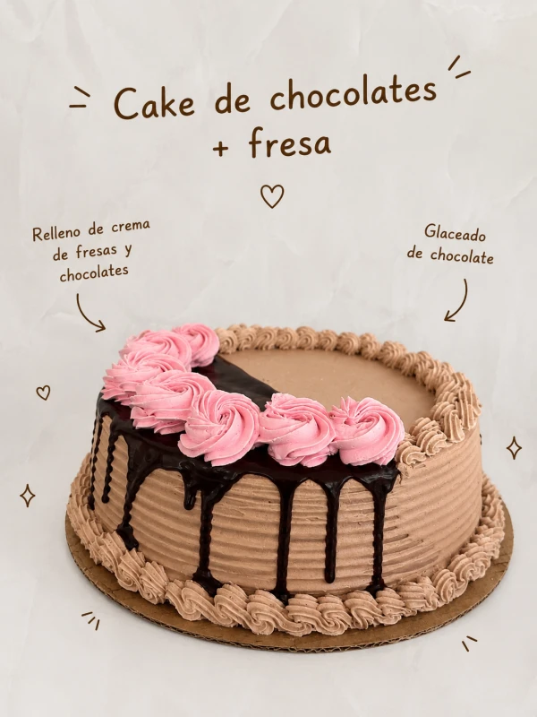 Cake de Fresa y Chocolate's foto | Carly’s Cakes |  BizneCubano