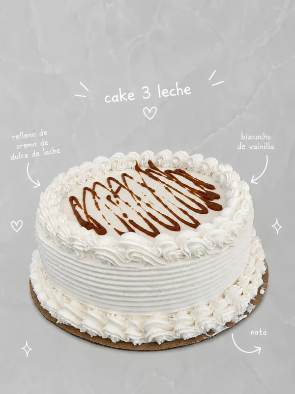 Cake 3 Leche Sencillo's foto | Carly’s Cakes |  BizneCubano